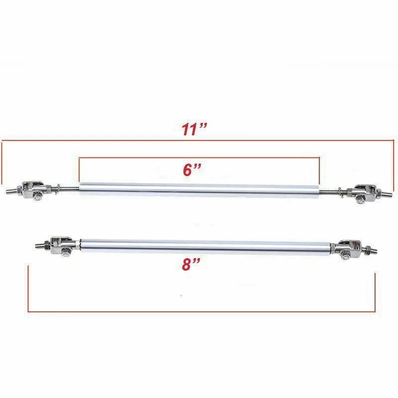 2Pcs Front Bumper Support Rod Diffuser Bars for Honda Civic (2007-2011)