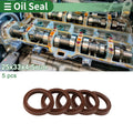 Set of 5 Oil Seal Rotary Shaft Seal FKM Rubber 25x33x4.5mm