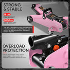 1.5 Ton Hydraulic Floor Jack for 3000lbs Capacity (5.3-12 in)