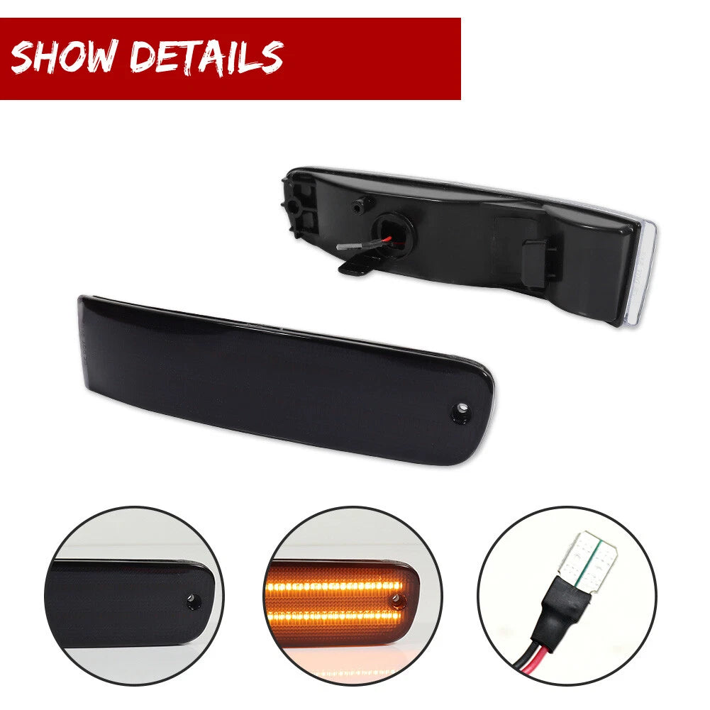 Smoke Amber LED Turn Signal Lights for Honda Prelude (1992–1996)