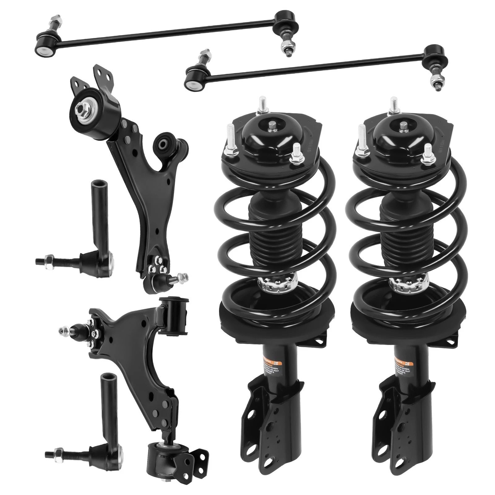 10X Front Struts Shocks Control Arms & Sway Bar Kit for Buick Enclave (2008–2016)