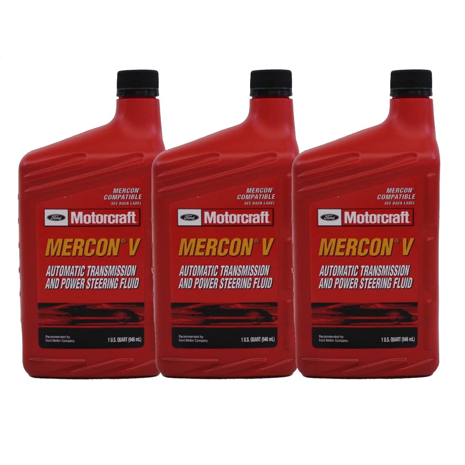 3 Quart Motorcraft ATF Mercon V Automatic Transmission Fluid for