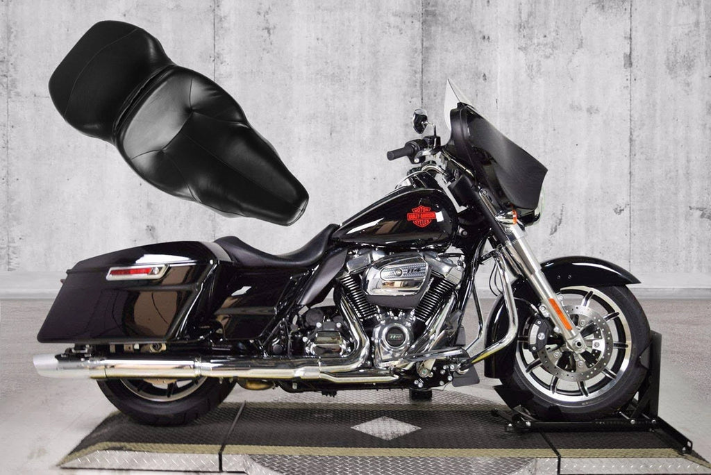 Driver Passenger Black Seat for H-D FLHT Electra Glide Standard (1997–2006)