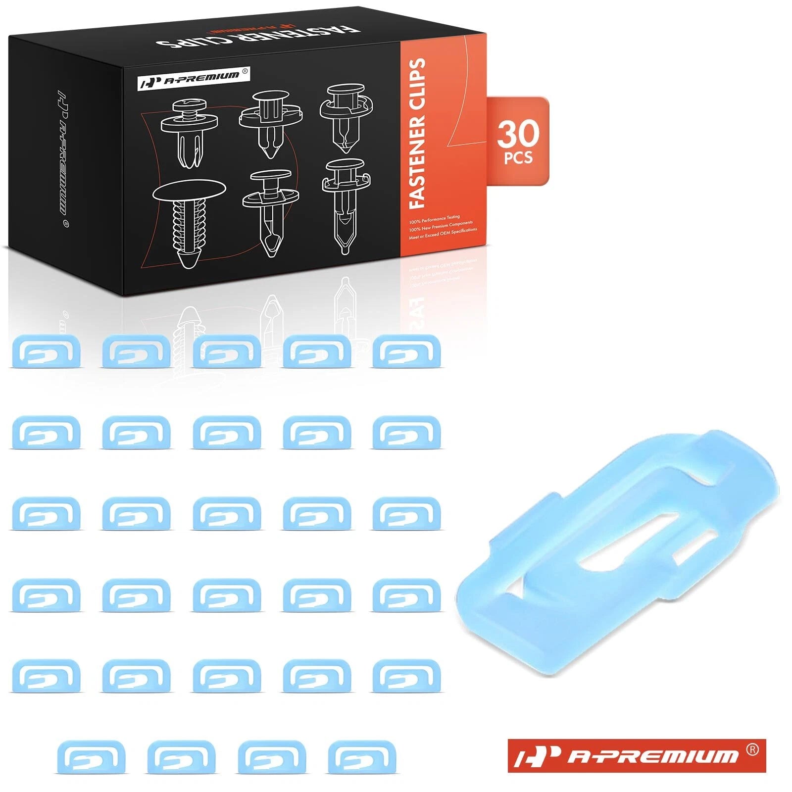Set of 30 Nylon Windshield Molding Retainer Clips for Mitsubishi