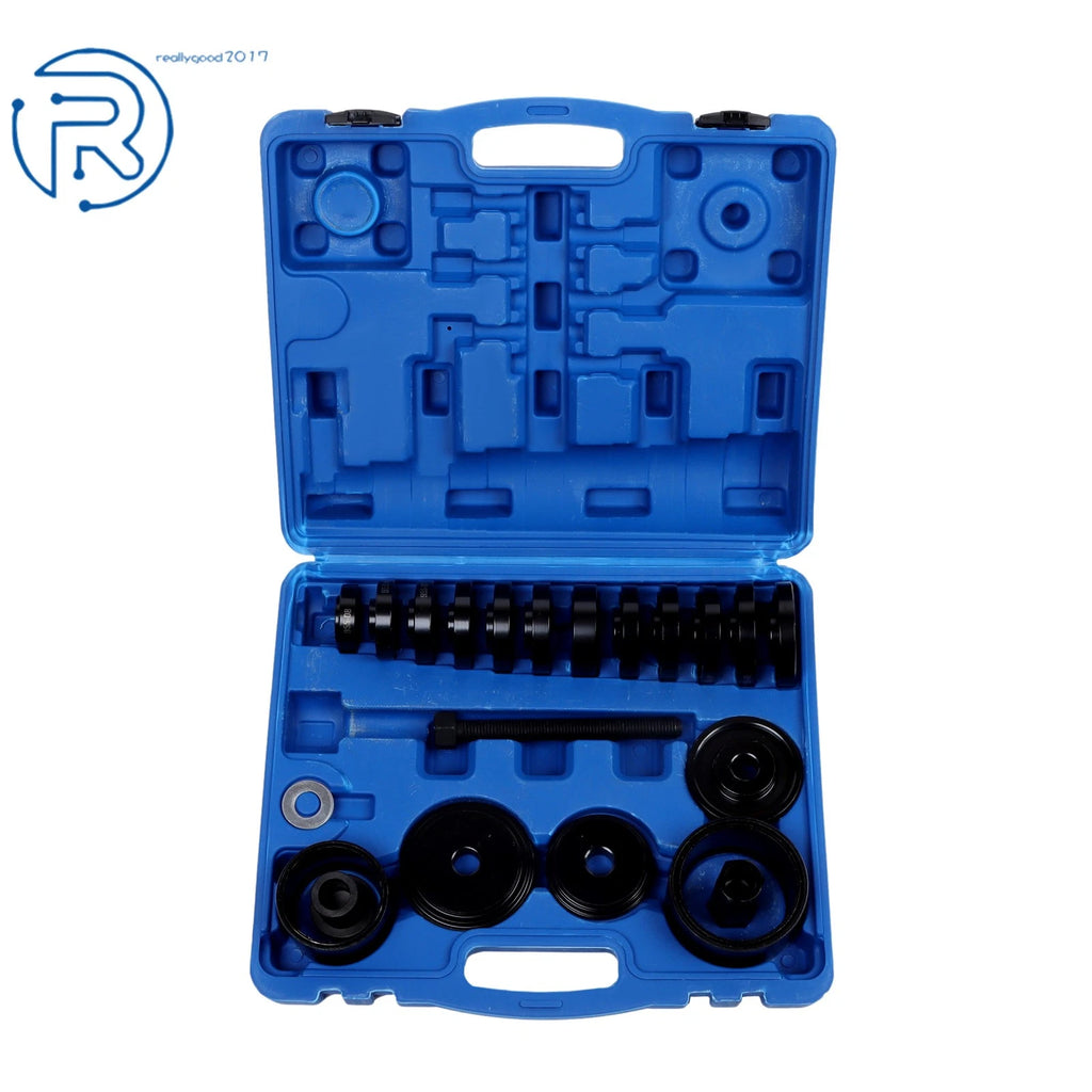 25-Piece Front Wheel Drive Bearing Puller Kit for Various Makes Models