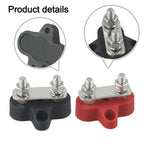 Battery Terminal Block Dual Connection M6 for Marine and Vehicle (12-48V)