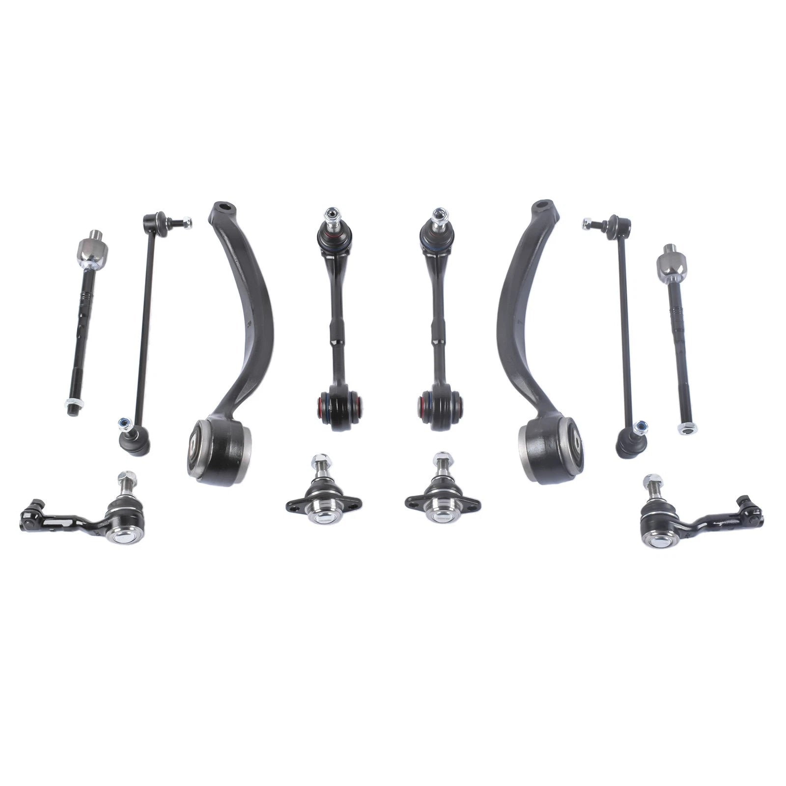 12PCS Front Suspension Control Arms for BMW E90 E92 E84 328i 335xi X1 (2007–2013)