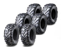 Set of 6 WANDA 27x9-14 & 27x11-14 ATV Tires 8-Ply Solid Mud 20mm Tread