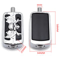 Chrome Skull Foot Peg Pedal for Harley Dyna V-Rod CVO Softail (1987–2014)