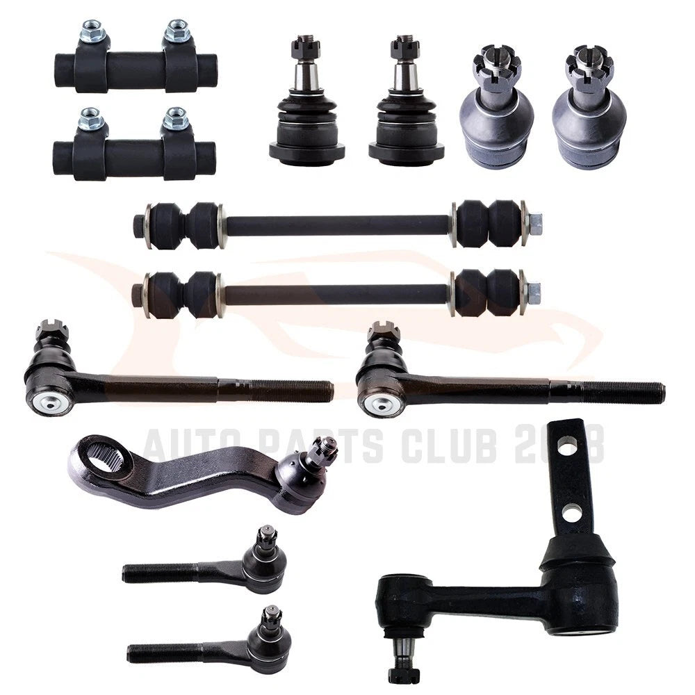 Set of 4 Suspension Tie Rod Ball Joints for Dodge Ram 3500 (1994–1999)