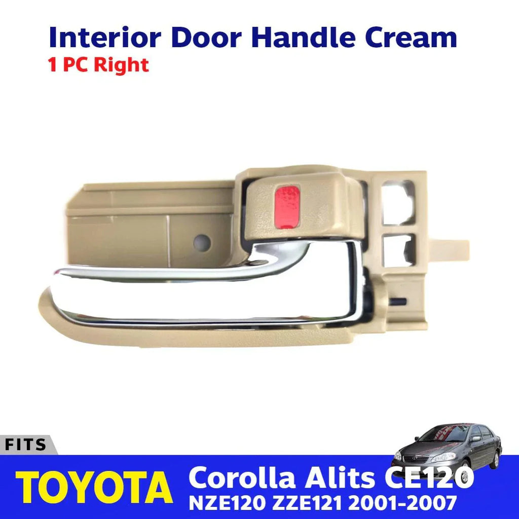 Inside Door Handle Cream RH Fits Toyota Corolla Altis CE120 4D Sedan 2001-07 D06