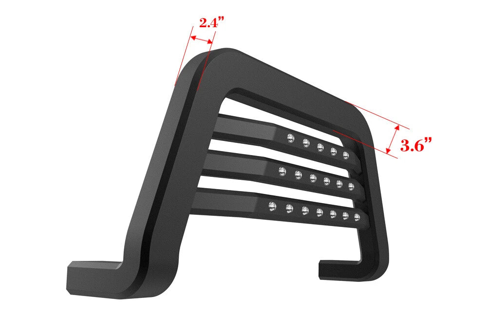 Front Push Bumper for Silverado/Sierra 1500 (2007-2018) - Black