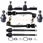 Set of 8 Front Lower Ball Joints Sway Bars Tie Rod Links for Chrysler Aspen