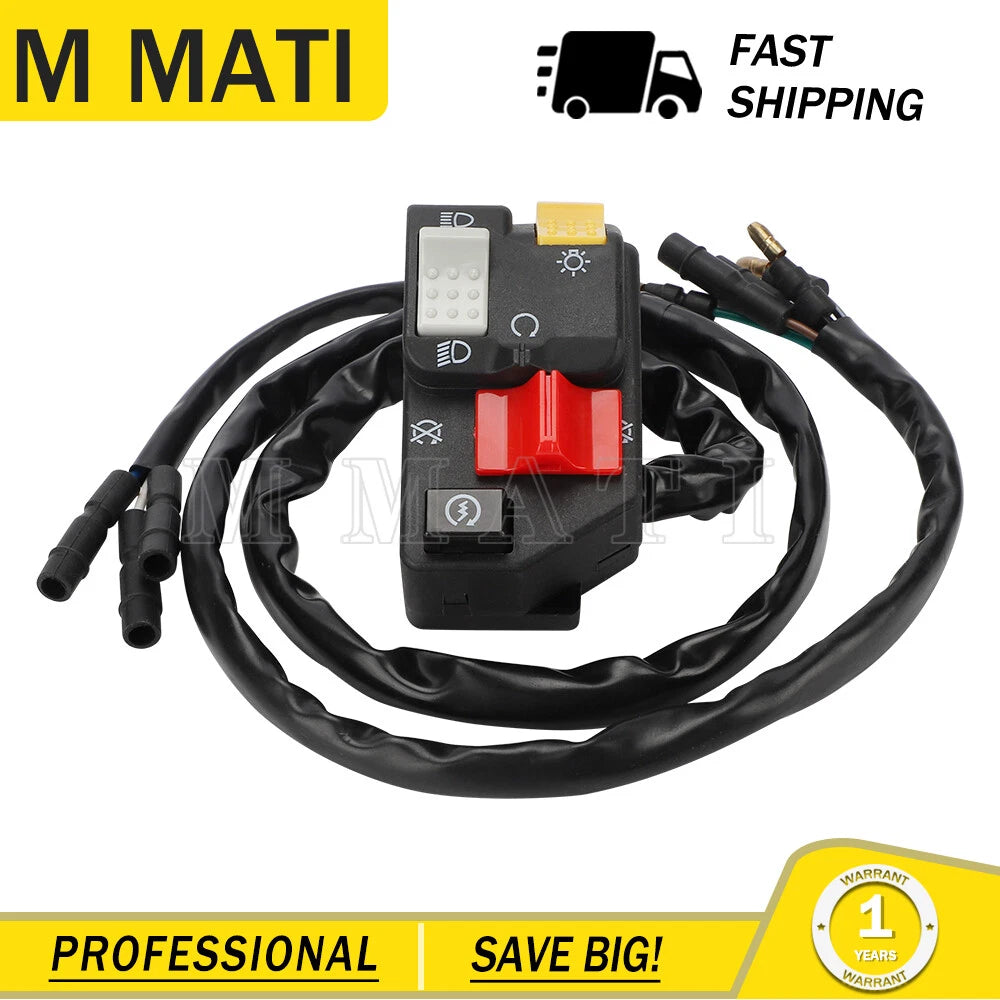 Left Handlebar Start Stop Switch for Honda FourTrax 125 TRX125 (1986)
