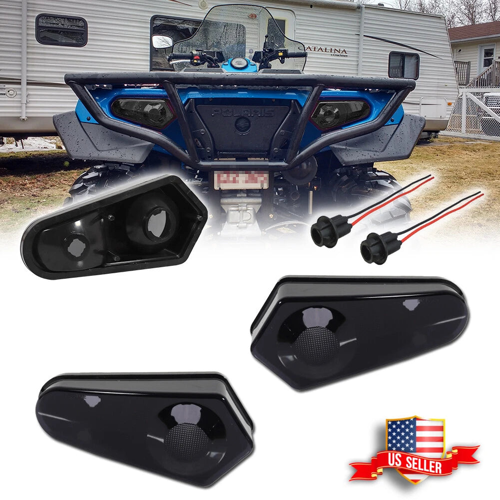 Set of 2 Smoke Tail Lights for Polaris Sportsman 500 570 800 850 1000 (2009–2022)
