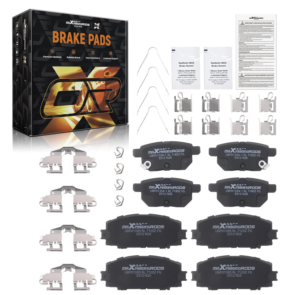 Ceramic Brake Pads Kit for Toyota Prius Plug-In (2012–2013) Corolla