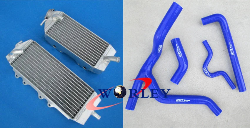 Aluminum Radiator + Y Hose for Kawasaki KX250F KXF250 (2006-2008)