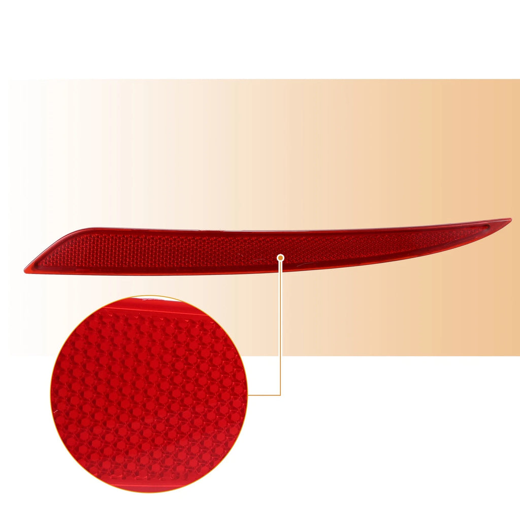 1 Pair Rear Bumper Reflector Light Cover for Ford Fusion (2013–2020) DS7Z13A565A Red