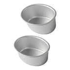 2X Aluminum Alloy Oval Cheesecake Mold Set (11.8x9.2x4.2 cm)
