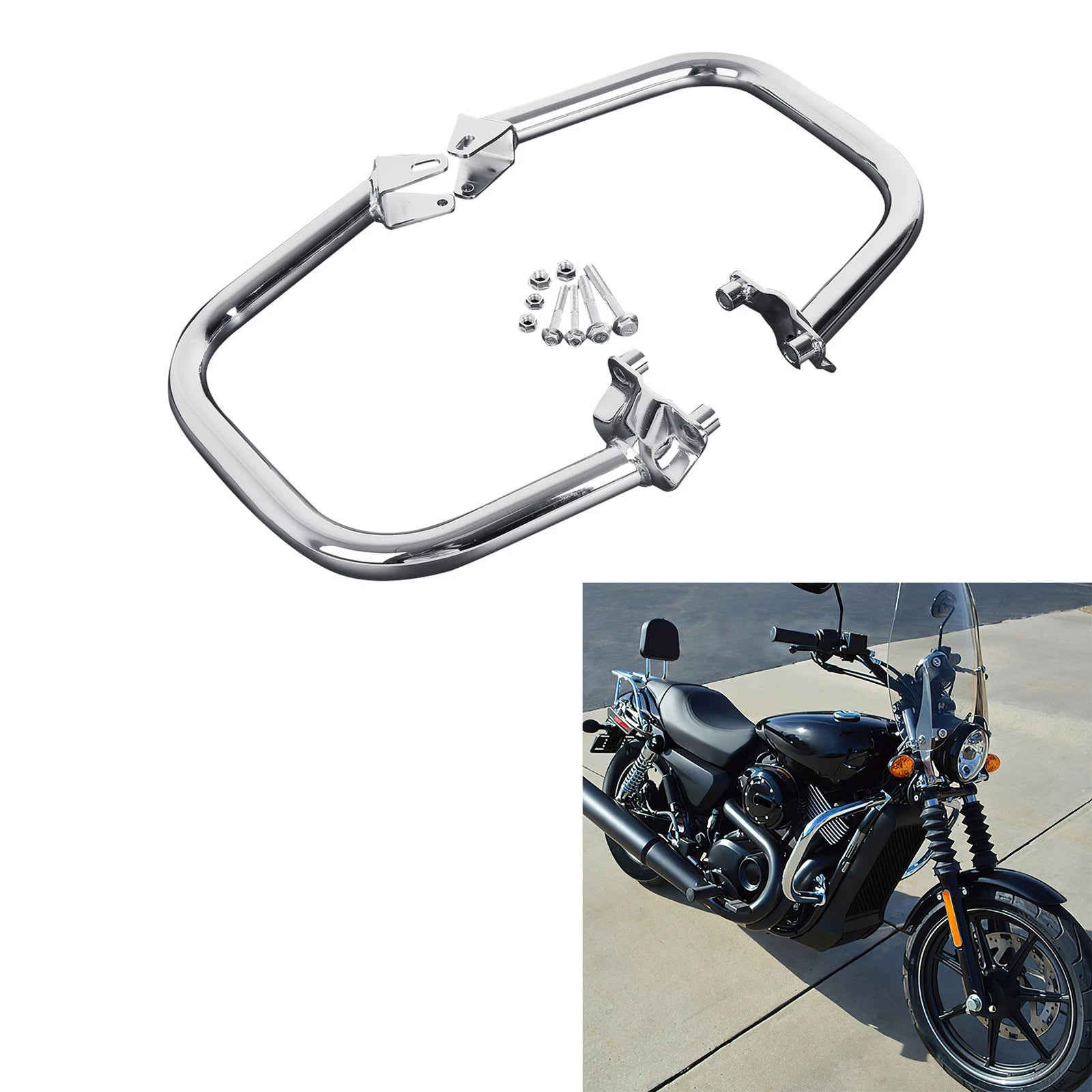 Chrome Engine Guard Crash Bar for Harley Street XG750 XG500 (2015–2020)