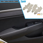 2 Pair Door Panel Armrest Cover for Hyundai Santa Fe (2006–2012) Beige