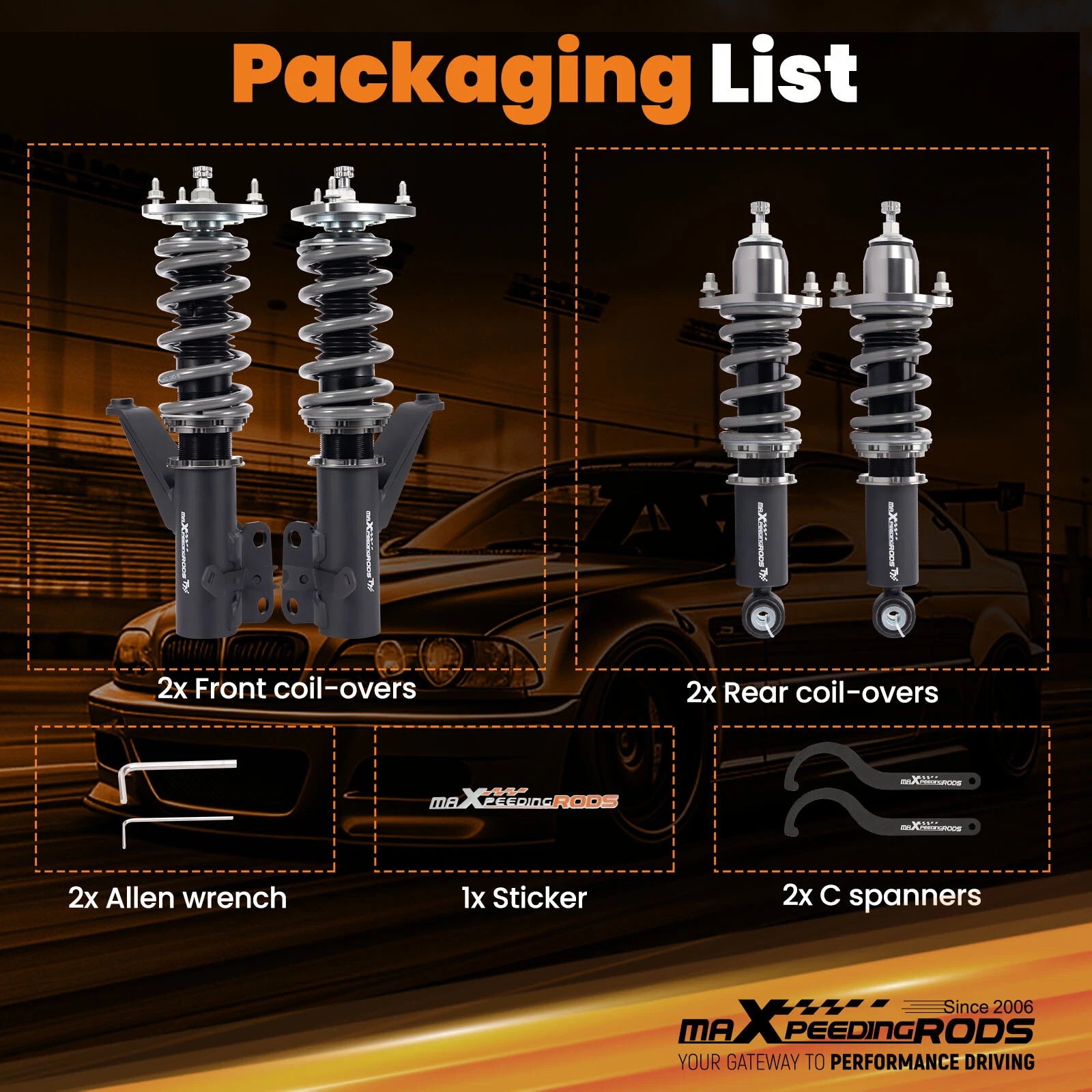 Coilovers for Honda CR-V (2002-2006)