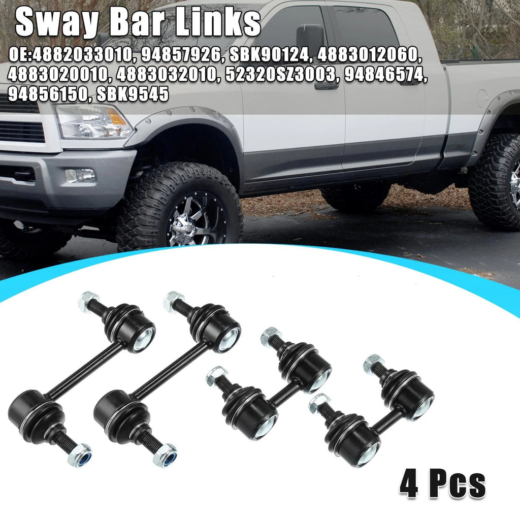 Set of 4 Sway Bar Links K90124 K9545 for Toyota Corolla (1992–2002) Celica (1994–1999)