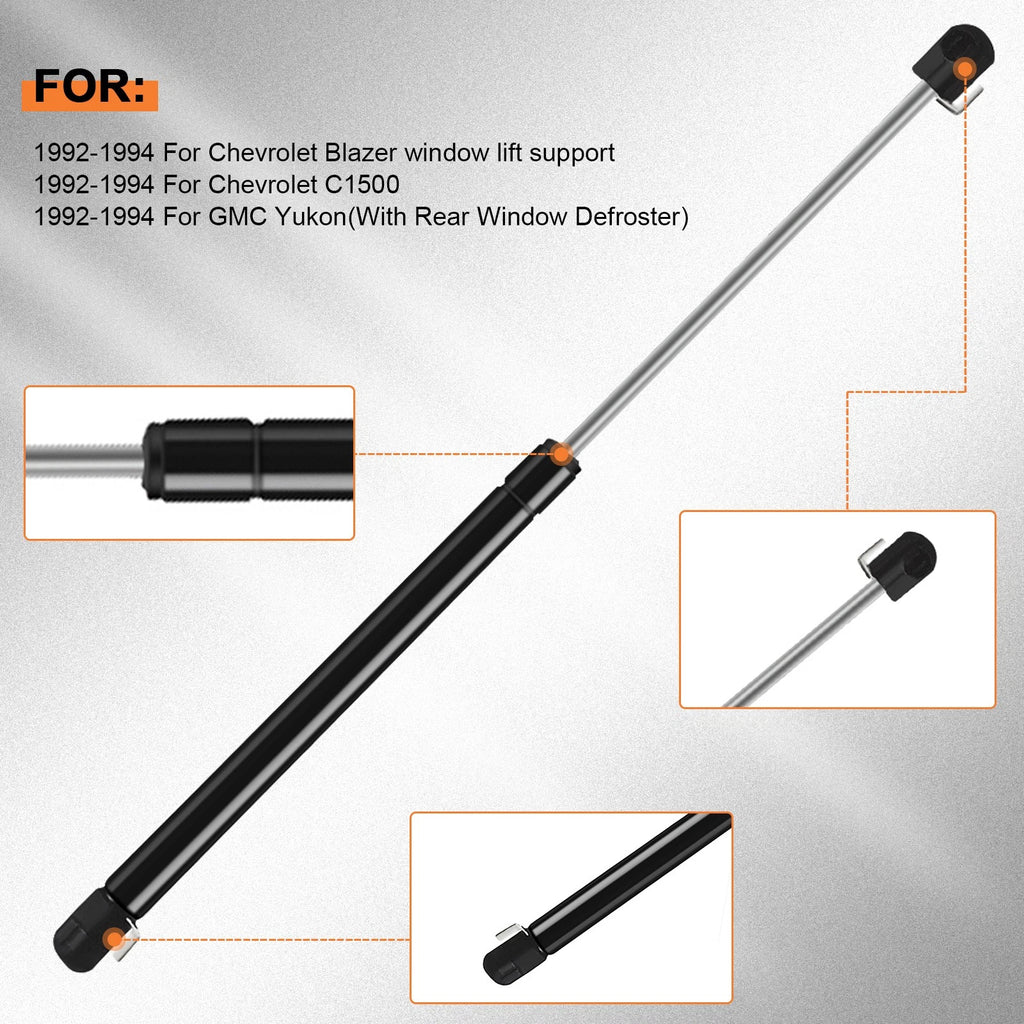 Set of 2 Window Glass Lift Supports for Chevrolet Blazer C1500 Suburban (1992–1994)