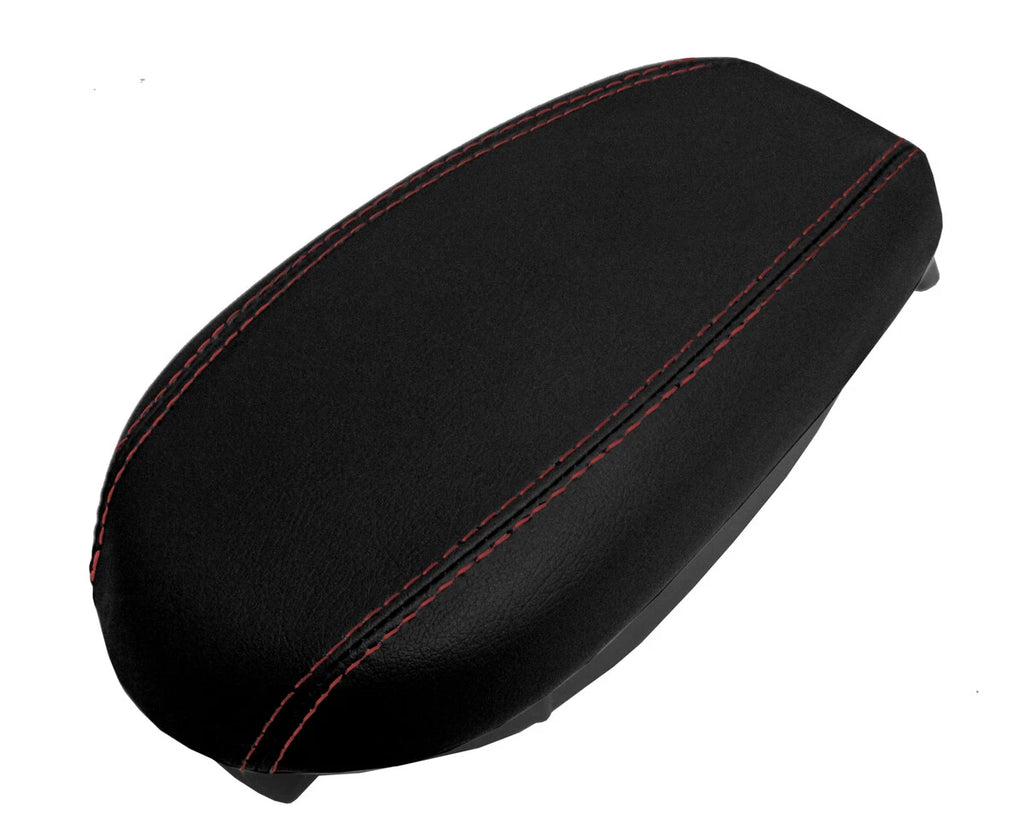 Console Lid Armrest Cover for Hyundai Veloster (2012–2018) Red Stitch