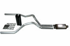 2.5" Dual Exhaust Kit for Ford F150 (2021–2025) Stainless Muffler Black Tips