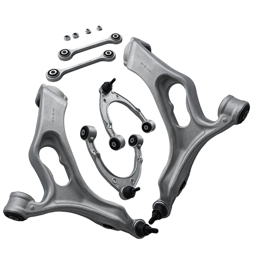 6PCS Control Arms w/ Ball Joints & Stabilizer Bar Link for Audi Q7 (2011–2015)
