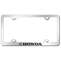 Stainless Steel Wide Body License Plate Frame - Officially Licensed for Honda