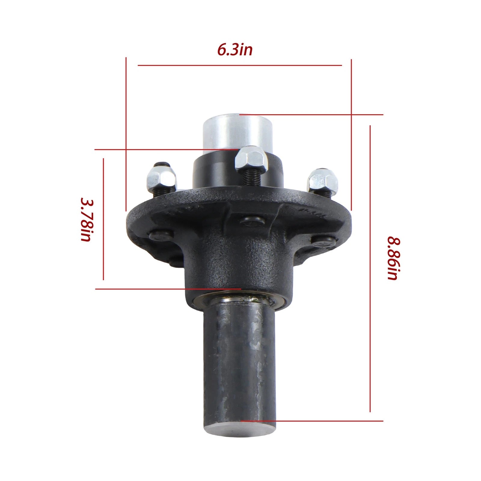 Trailer Hub Kit for 5 on 4.75" Spindle (Pre-Assembled)