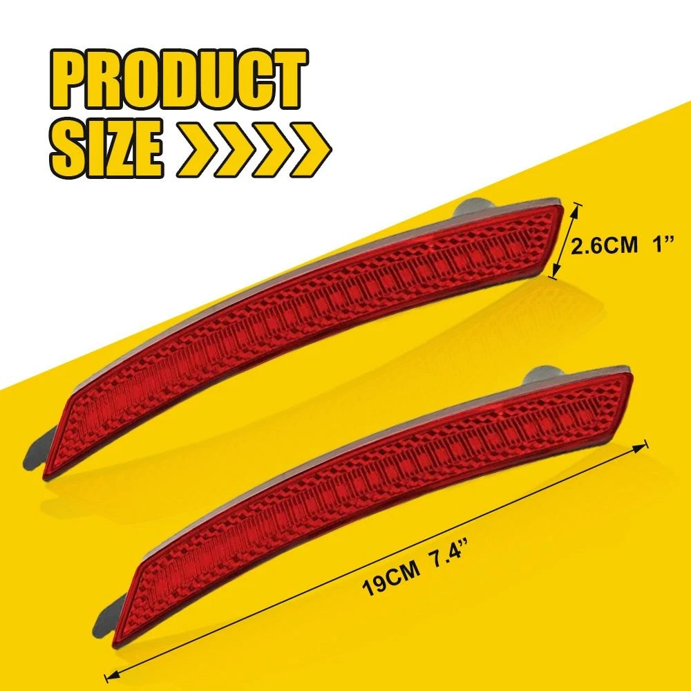 2X Red Rear Side Marker Indicator Lights for Mini Cooper R55 R56 R57 R58 R60