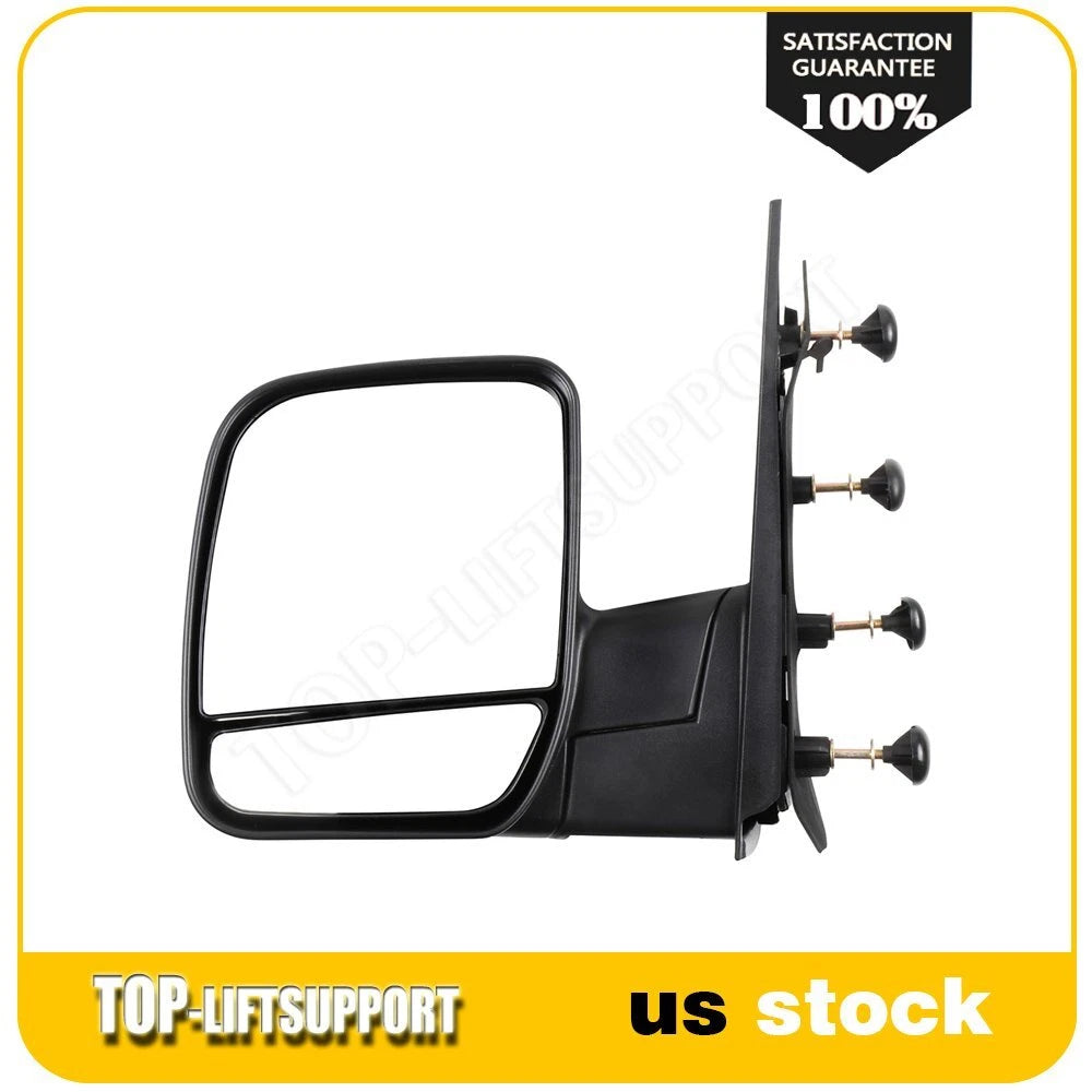 Driver Side Telescoping Black Mirror for Ford Econoline (2003–2014)