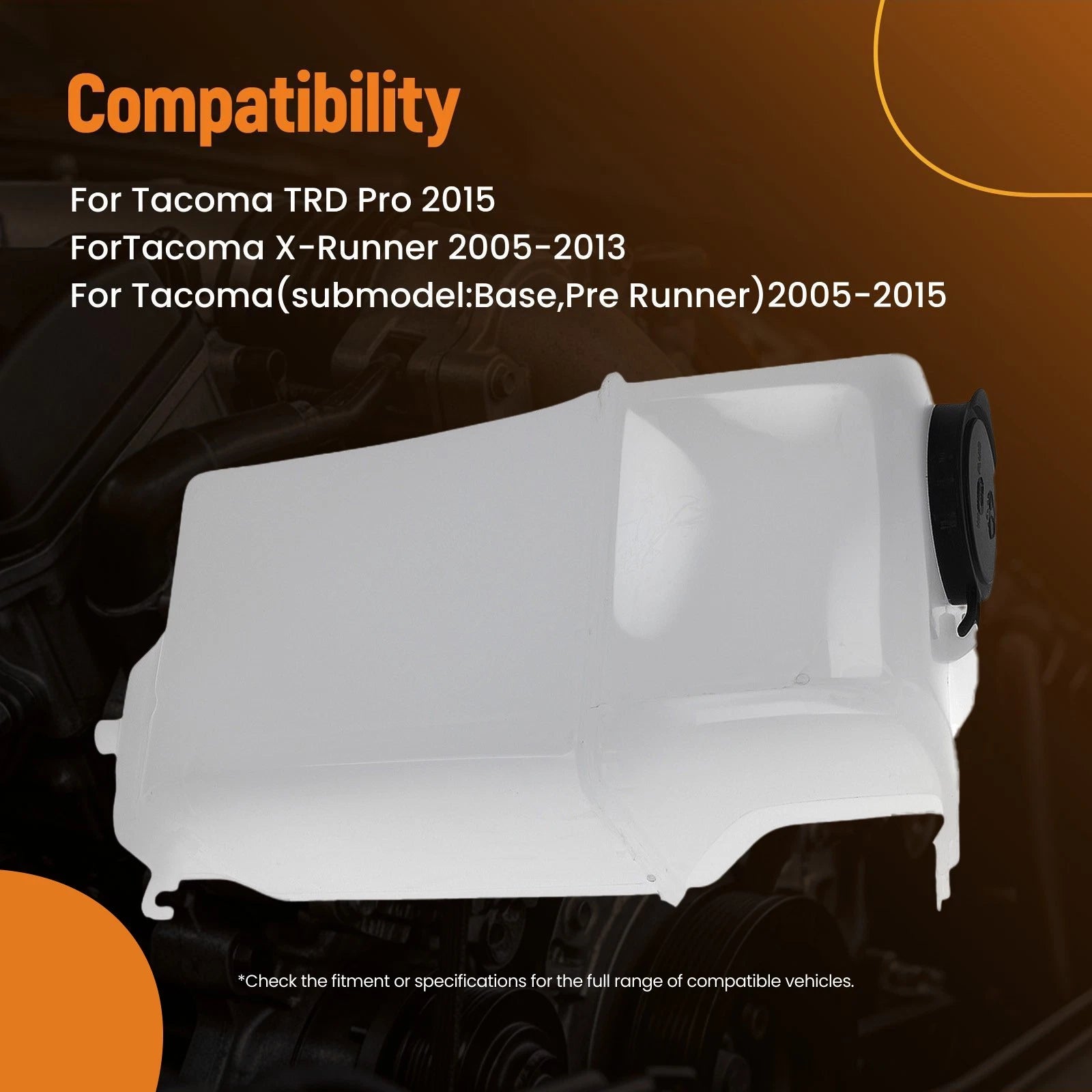 Washer Reservoir Windshield Tank for Toyota Tacoma (2005–2015)