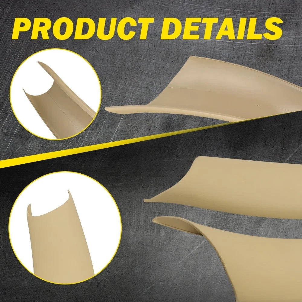 Set of 3 Beige Interior Door Handle Pull Trim Covers for BMW X5 X6 (2014–2018)
