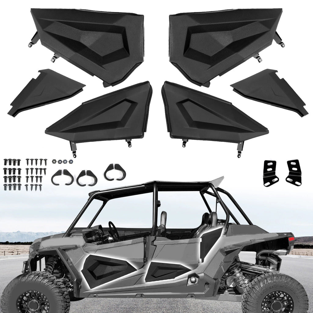 Black Lower Door Inserts for Polaris RZR XP 4 1000/XP 4 Turbo (2014–2023)