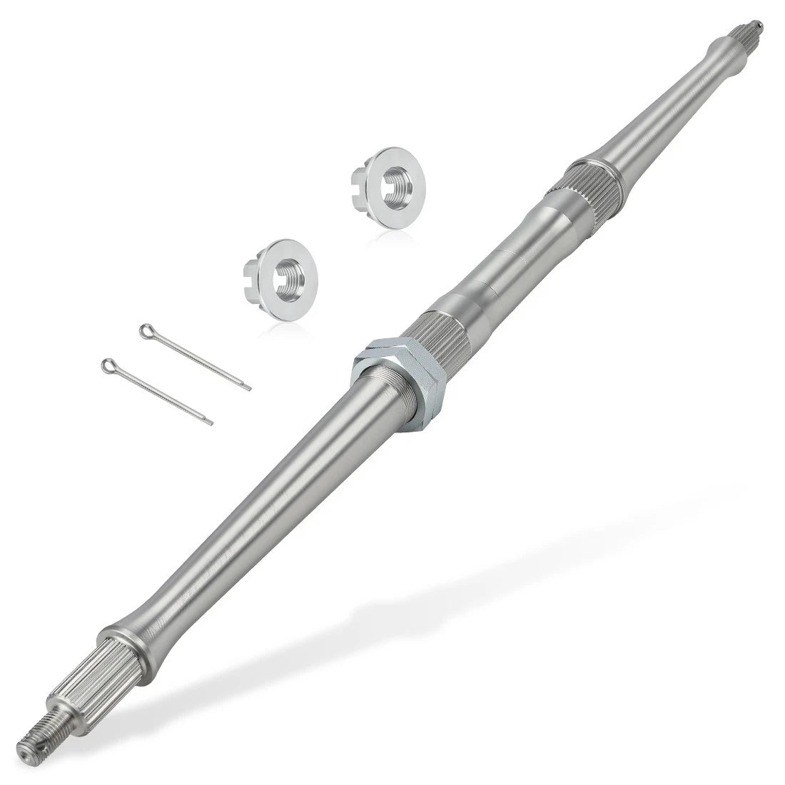 Rear Axle Shaft + Nut for Yamaha Warrior 350 YFM350X (1987–2004)