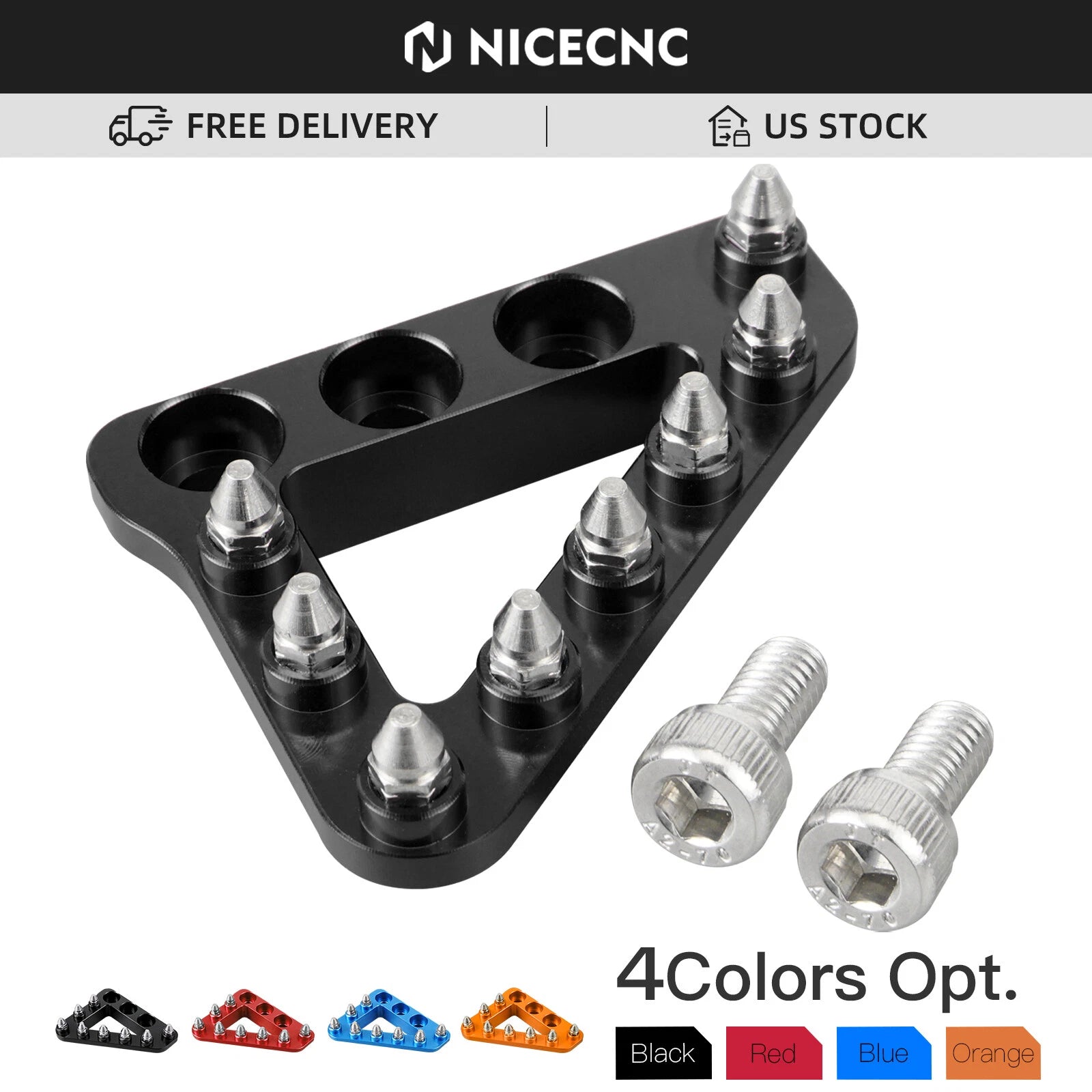 CNC Rear Brake Pedal Step Plate Tip for KTM 85 125 250 350 450 SX SXF XC-F (2004–2015)