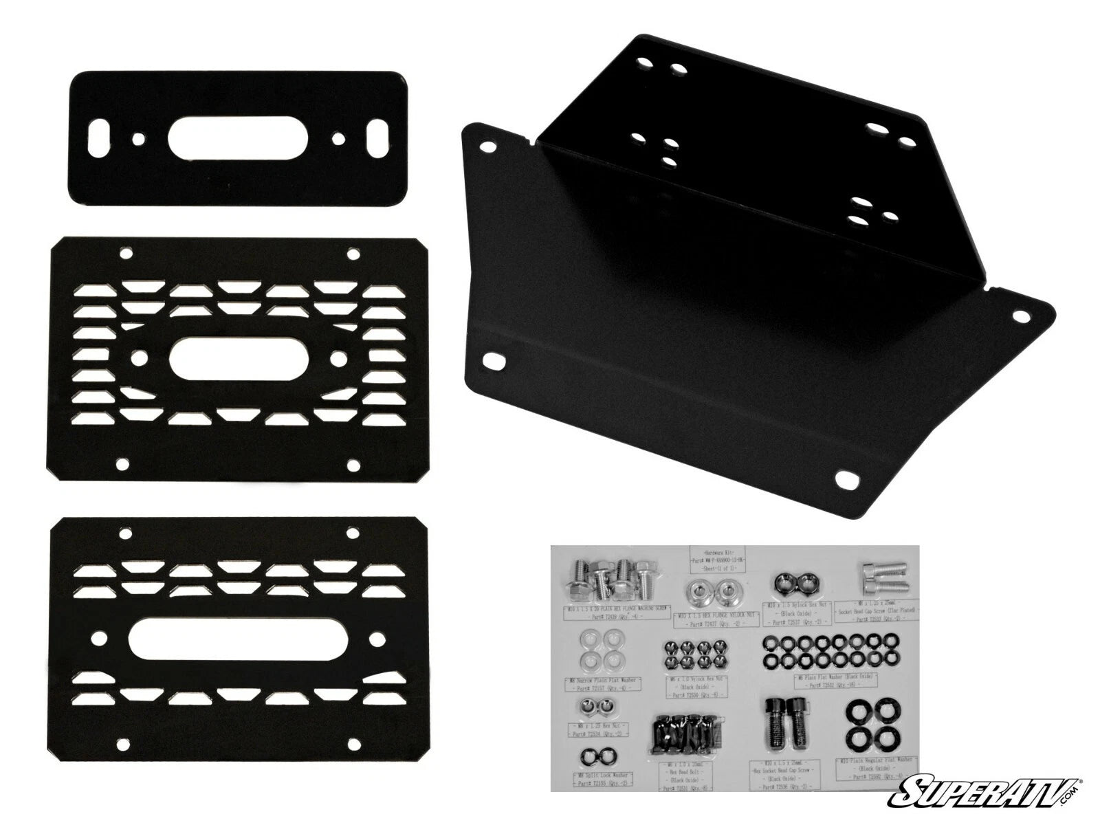 3500 lb Winch & Mounting Plate for Polaris Ranger 900 / Diesel / Crew (2013–2023)
