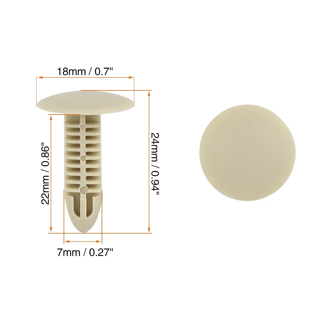 40pcs Plastic Bolt Rivets Fastener Clips for Toyota 