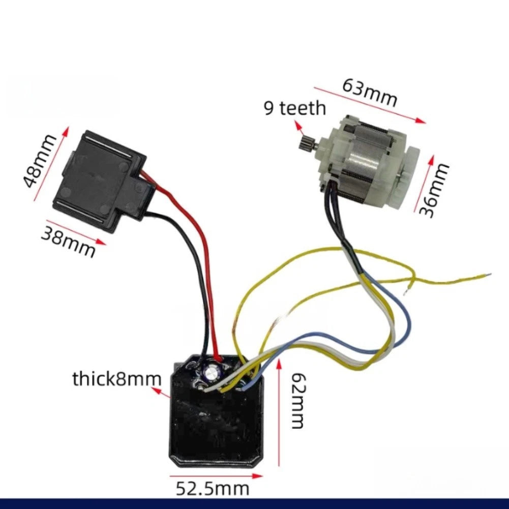 Car Wash Motor Control Board for Brushless Motors (9-Tooth Gear Ratio)