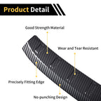 Rear Bumper Topper for Audi Q3 (2019–2023) Black Carbon Fiber