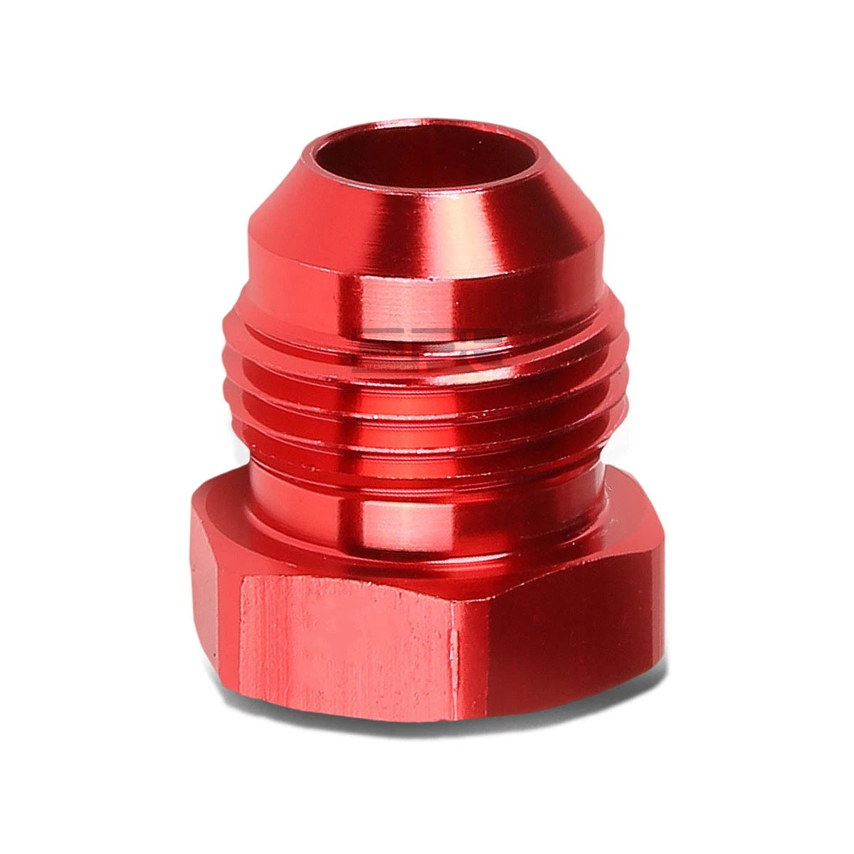 8AN Flare Bolt Nut Plug Lock Fitting Adapter - Red Aluminum Anodized