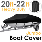 Boat Cover for V-Hull Runabout (20-22 ft) Waterproof Heavy Duty 210D