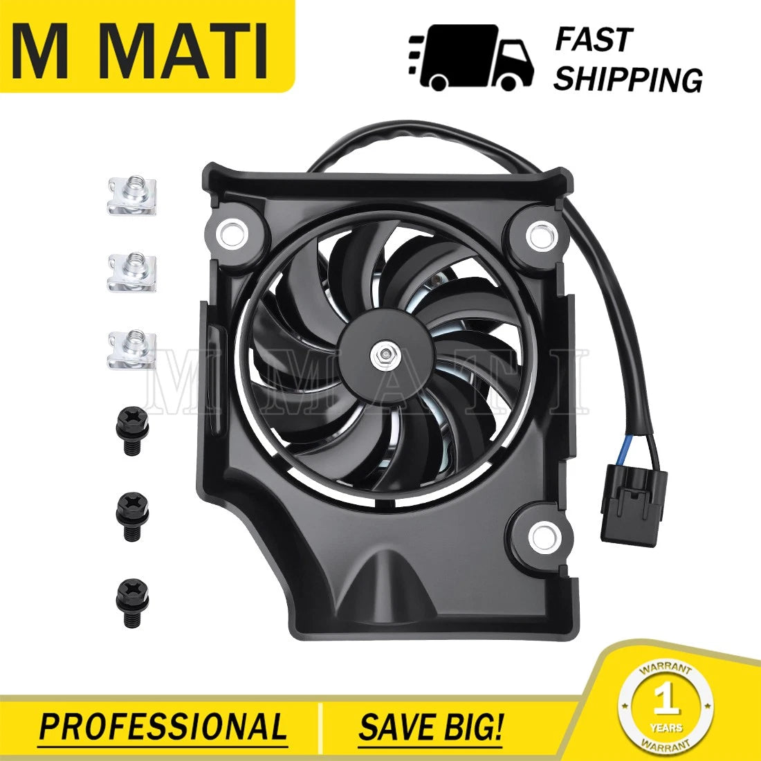 Radiator Fan Kit for Yamaha YZ250FX WR250F (2015–2019) / YZ450FX WR450F (2016–2018)
