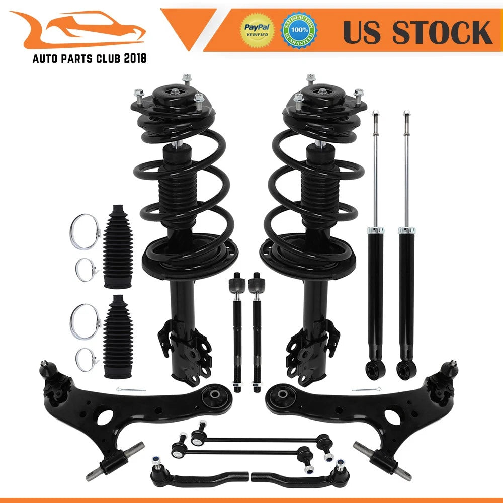 Front Struts & Rear Shocks Kit for Toyota Sienna (2011–2014)
