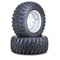 2 Wanda AT Golf Cart Tire Assembly 23x10.5-12 w/4x4" ET-25.4 Silver Wheel (N/A)