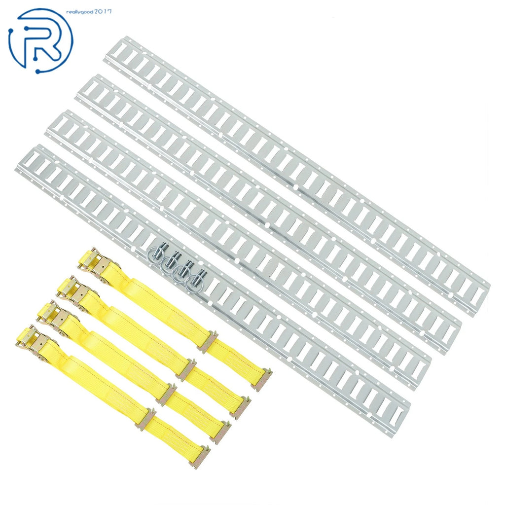 Set of 12 E Track Tie Down Rails for Vans (5')